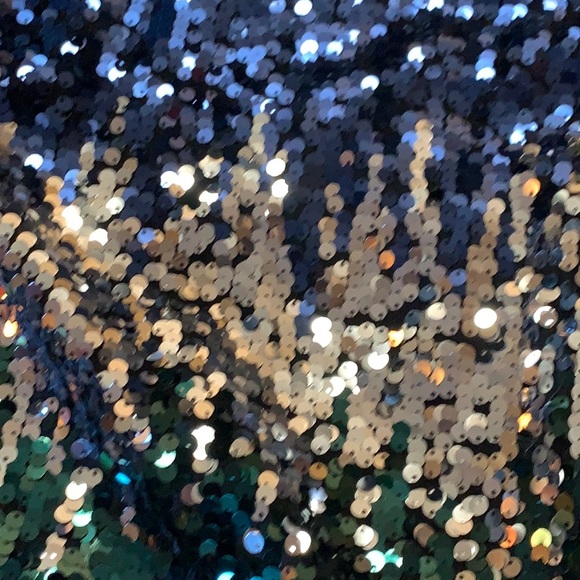 NWT Express Multicolored Sequin Strapless Mini Dress Cocktail Dress $108 - Picture 14 of 15